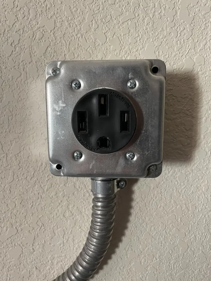 NEMA 14-50 outlet installed for Smart Home Electrical in Ely